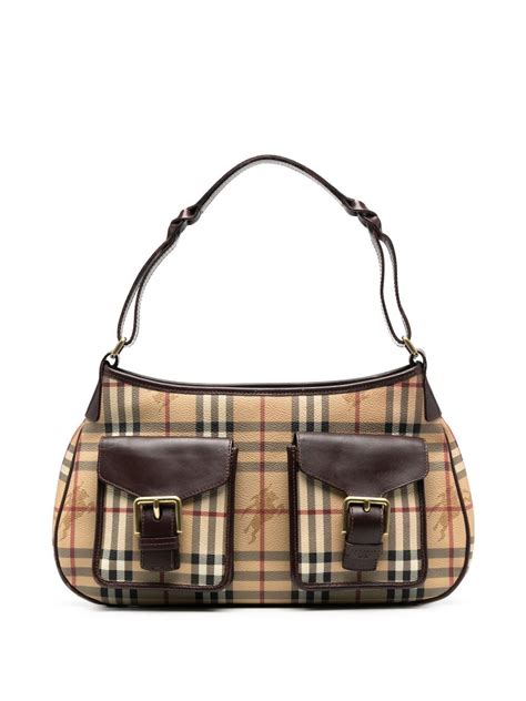 burberry green check bag|burberry vintage check shoulder bag.